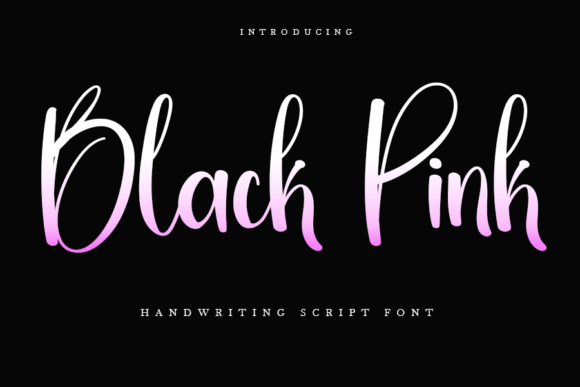 Black Pink Font: An Elegant Handwritten Typeface for Modern Designs
