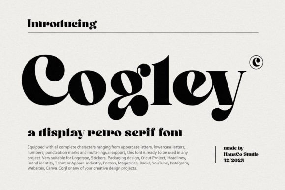 Cogley: A Modern Retro Serif for Timeless Designs