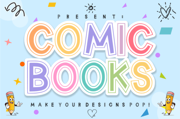 Comic Books: A Playful Font for Kid-Centric Designs