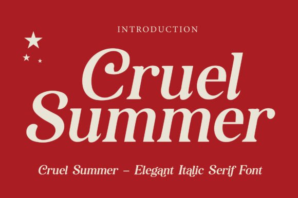 Cruel Summer: A Modern Serif with Editorial Flair