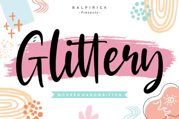 Glittery: Where Elegant Handwriting Meets Modern Design
