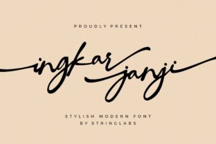 Ingkar Janji: A Modern Calligraphy Font That Blends Charm and Elegance
