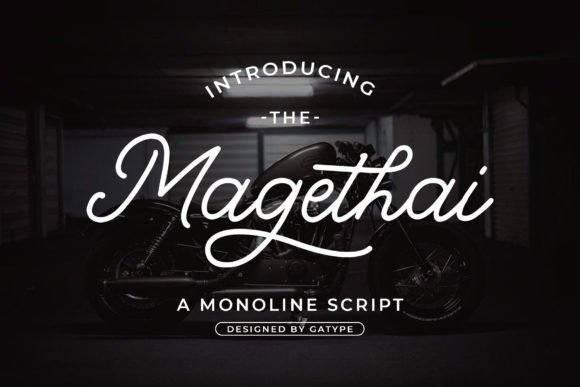 Magethai: A Mono-Line Font for Modern Branding