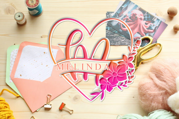 Melinda Monogram Font: A Dainty Touch for Personal Design
