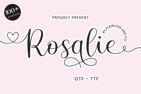 Rosalie: The Sweet Calligraphy Font for Modern Branding