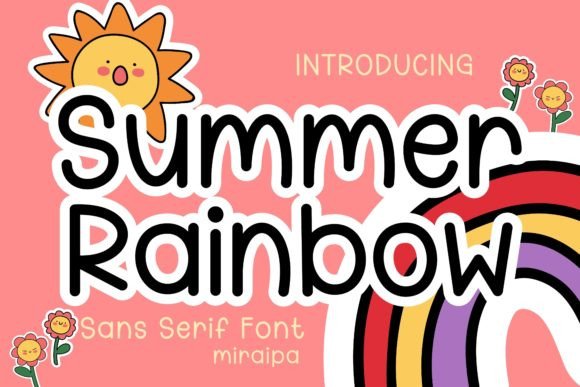 Summer Rainbow Font: A Touch of Warmth for Your Designs