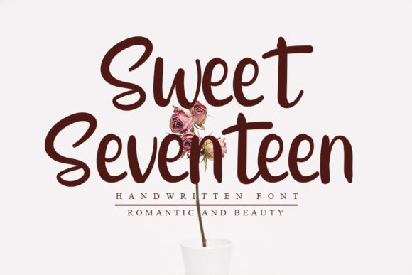 Sweet Seventeen: The Elegant Handwritten Font for Modern Designs