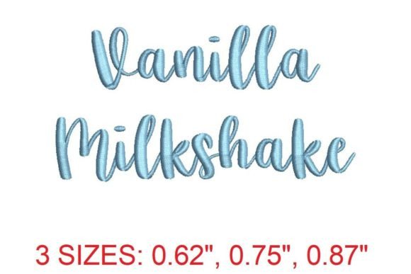Vanilla Milkshake Font: Sweet Stitching for Creative Projects