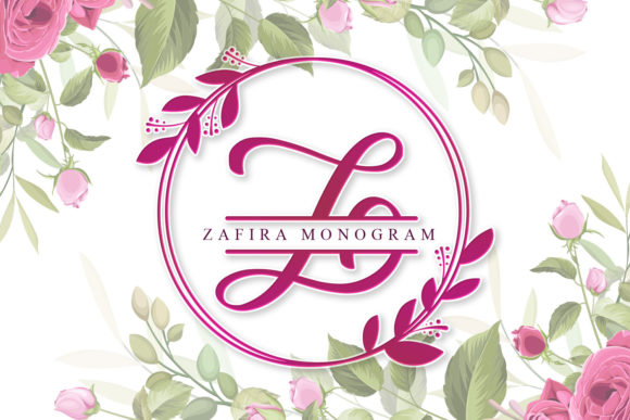 Zafira Monogram Font: Designing with Delicate Charm